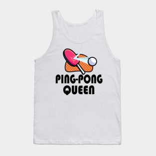 Table Tennis Ping Pong Women Players Tank Top